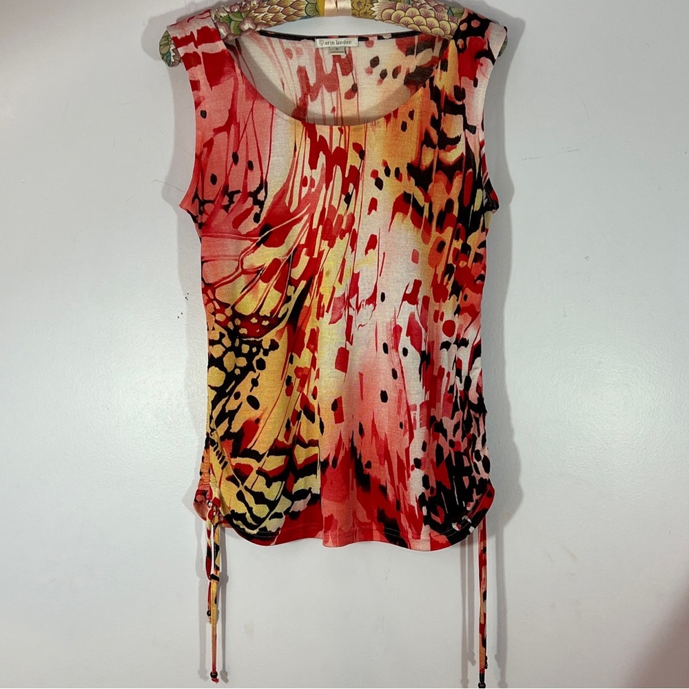 Erin London, medium, sleeveless colorful stretchy polyester